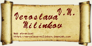 Veroslava Milinkov vizit kartica